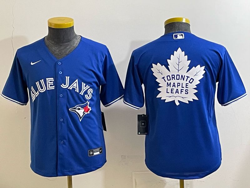 Youth 2025 Nike Toronto Blue Jays Blank blue Game MLB Jersey 06